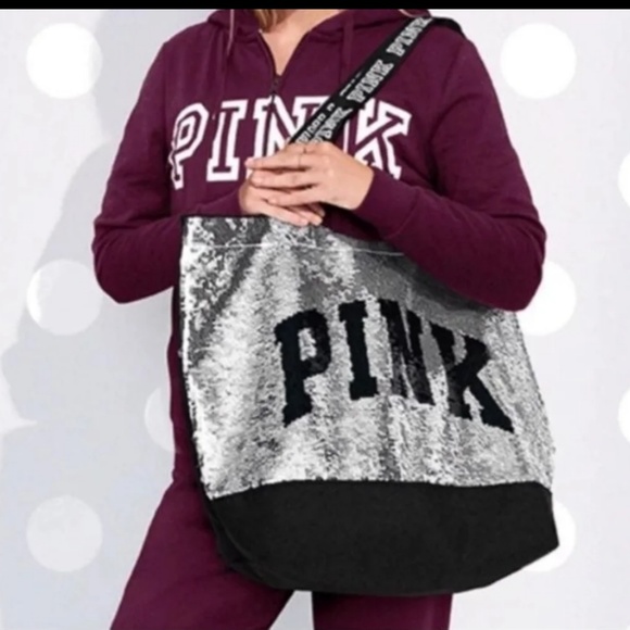 VS PINK Bling Sequin Tote - Picture 2 of 6
